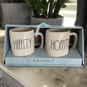 Rae Dunn Hippity Hoppity Easter Coffee Mugs